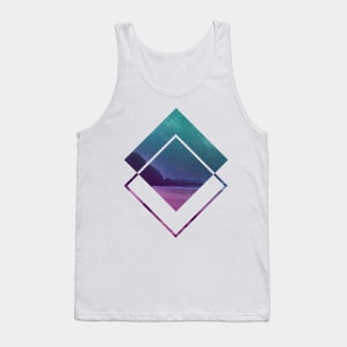 Ocean Night Sky Geometric Art Tank Top